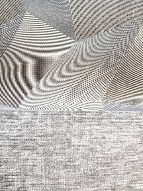 Обои метровые виниловые на флизелине Sintra Vila геометрия фигуры 3д серые бежевые бронза c серебром  534656 Киев - изображение 8