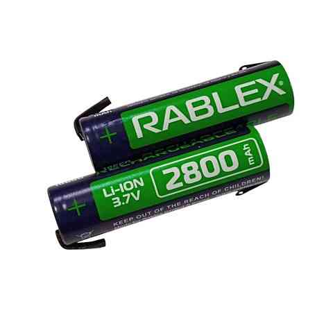 Аккумулятор Rablex 18650, 2800mAh Li-ION 3.7v С контактами 20А Днепр