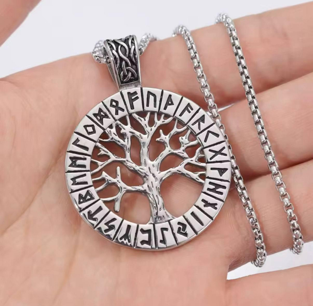 Підвіска Дерево життя з рунами – скандинавський амулет Київ - фото 3