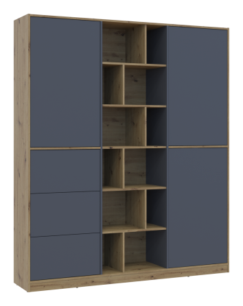 Шкаф для одежды Doros Морган Дуб Артизан/Графит ДСП/Ящики 180х38.5х210 DRS-011612 (42002256) Львов