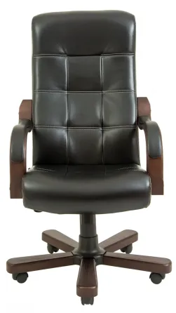 Офисное Кресло Руководителя Richman Virginia Titan Black Wood Lux М3 MultiBlock Черный Киев