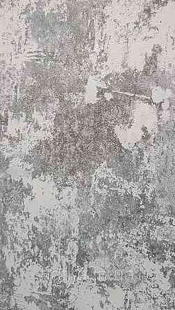 Шпалери вінілові на флізеліні Marburg Memoria 1.06х10 під штукатурку під старовину чорні сірі срібло Київ