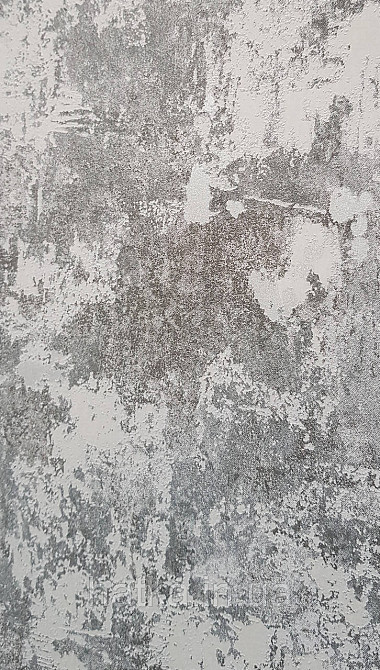 Шпалери вінілові на флізеліні Marburg Memoria 1.06х10 під штукатурку під старовину чорні сірі срібло Київ - фото 4