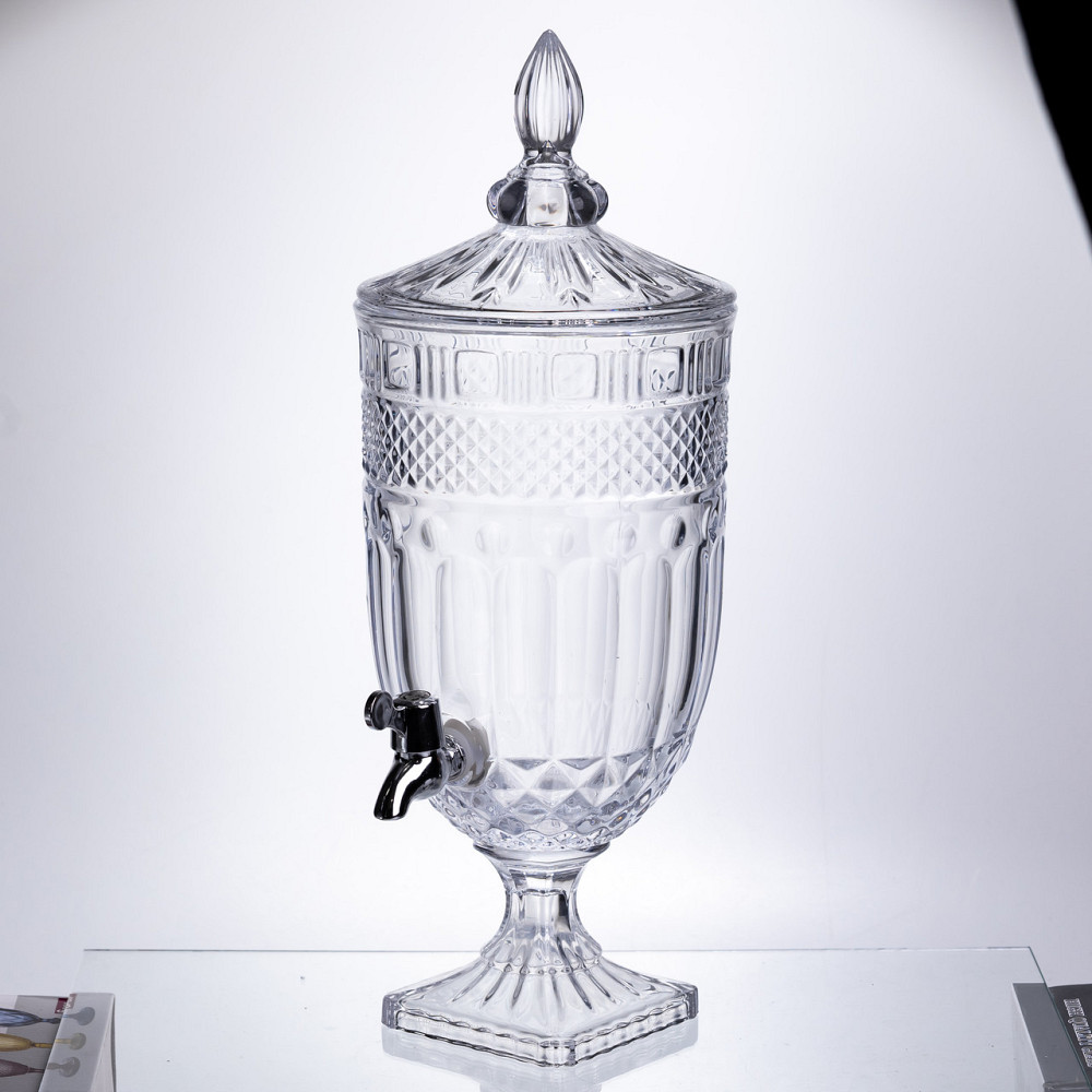 Лимонадниця Topaz Crystal 5л із краном HP-19-294 глек диспенсер для напоїв прозорий Коломия - фото 3