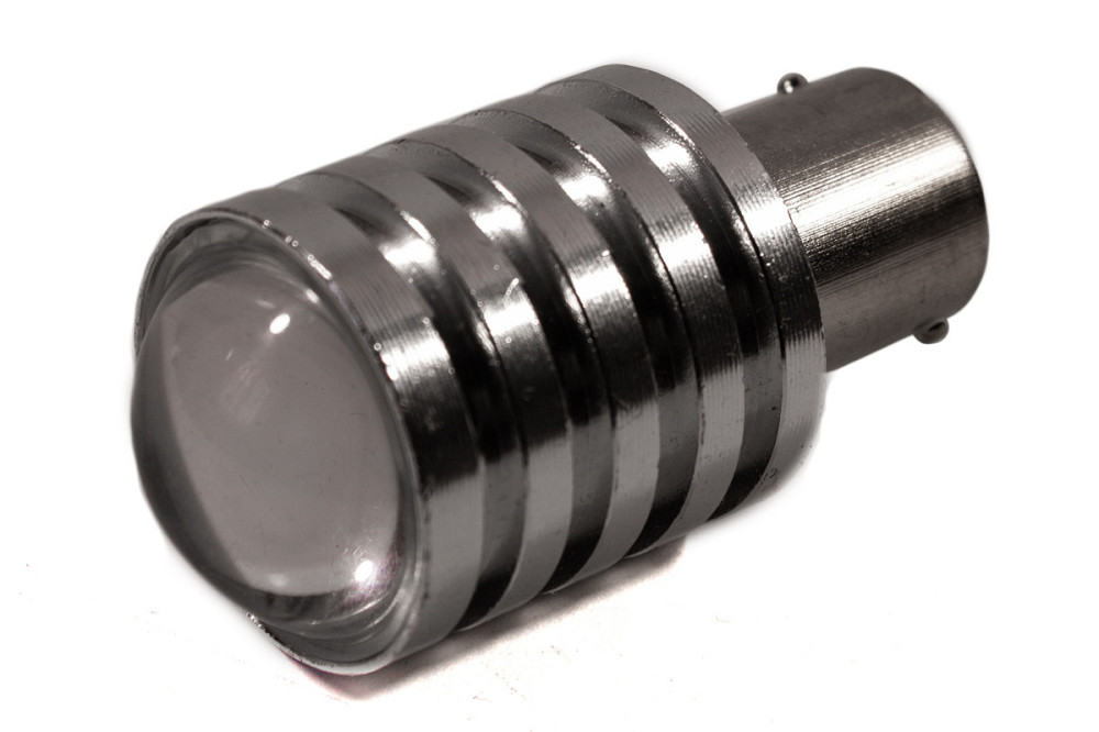 Светодиодная лампа AllLight T25 1 диод 5WATT BA15S 12V WHITE с линзой Харьков - изображение 1