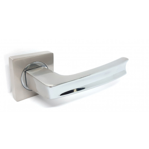 Ручка дверна на квадратній розетці R08.140 AL SN/CP New KEDR Житомир
