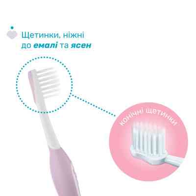 Дитяча зубна щітка Chicco для перших зубів, 6-36 міс. рожева (8058664174683) (12081.00) Вінниця