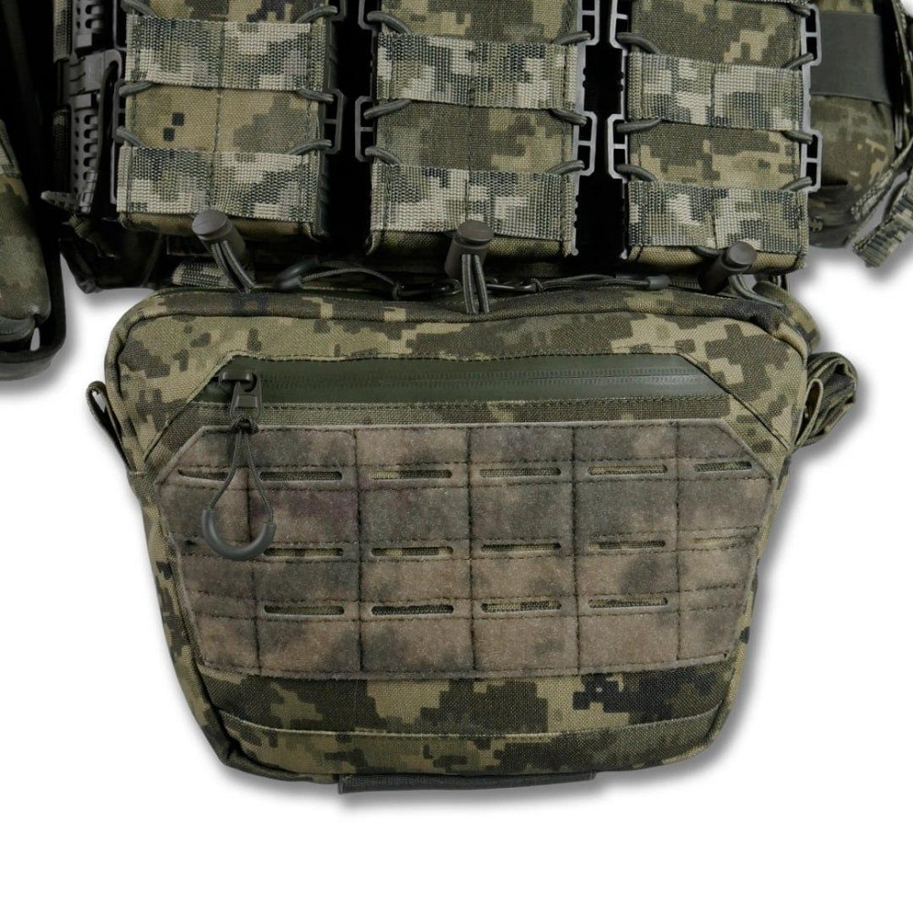 Штурмова плитоноска піксель з швидким скиданням плитоноска на 8 підсумок  kiborg військовий розвантажувальний жилет     WAR Львів - фото 9