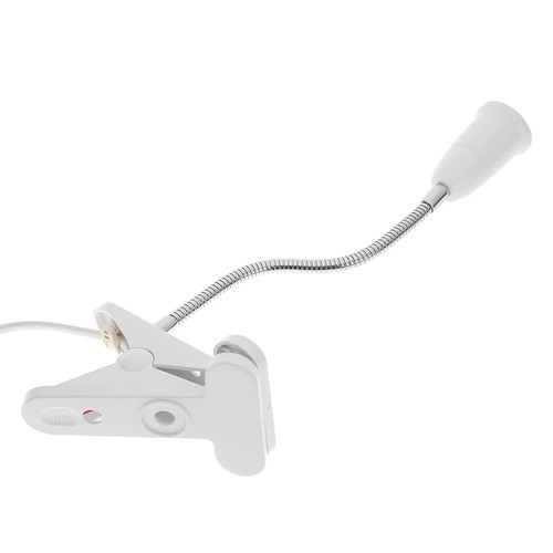 Патрон Е27 с вилкой и выключателем, гибкий удлинитель 20см с прищепкой Вінниця - фото 6