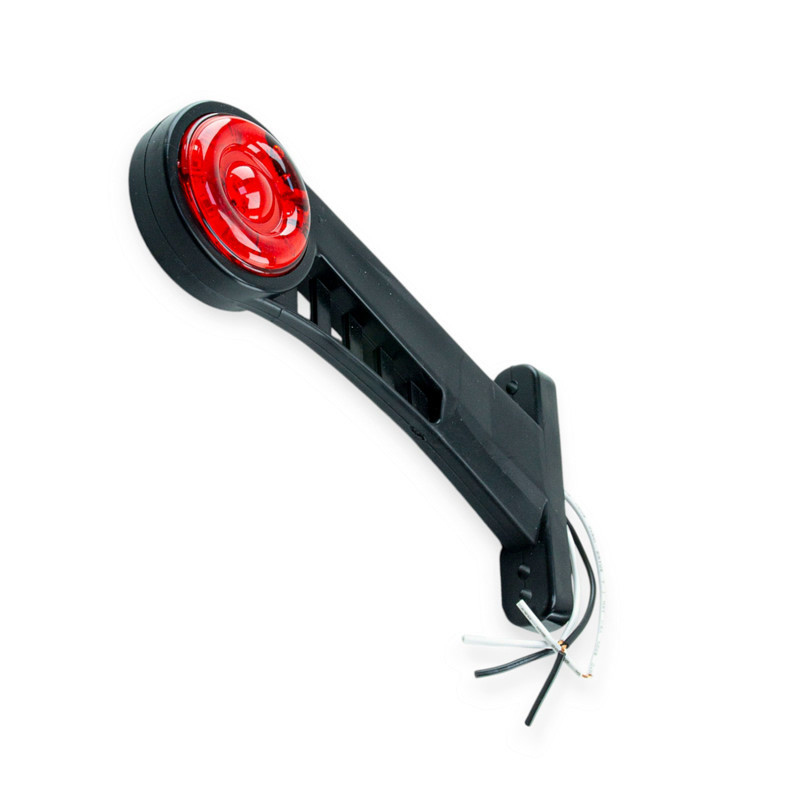 Фонарь (рог прямой) средний LED (red-white) (12V) габаритный Мукачево - изображение 1