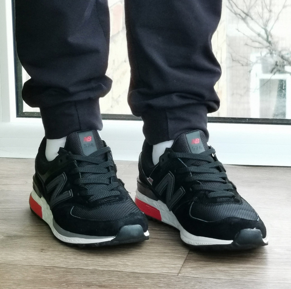 Мужские Кроссовки New Balnce 574 Черные Нью Баланс (размеры: 41,42,43,44,45) Днепр - изображение 10