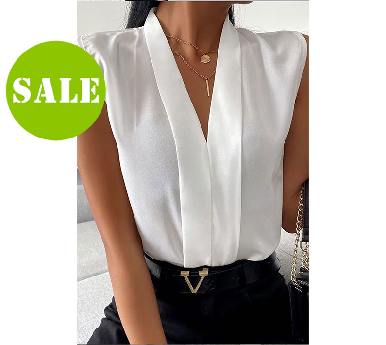 Летняя блузка без рукавов 