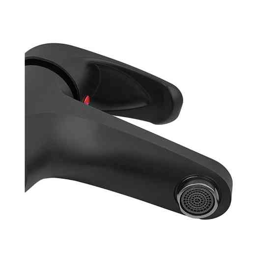 Змішувач для умивальника Plamix Fidel-001 SET матовий чорний з підводкою PM0660 Харків