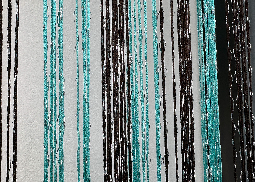 Шторы-нити с люрексом Бирюзовый с венге 300х300см 1 шт (61-101) Киев - изображение 7
