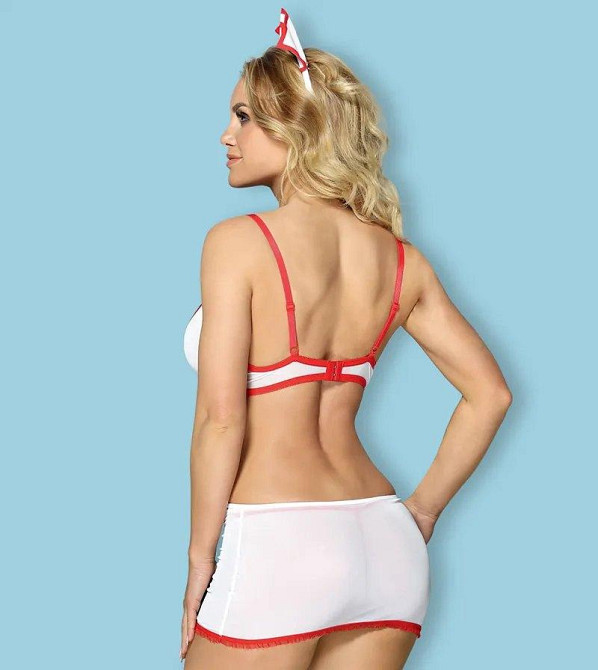 Костюм медсестры S/M Sunspice, белый, 3 предмета Sex Aura Киев - изображение 2