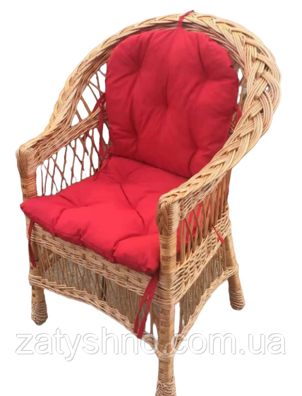 Кресло плетеное с мягкой сидушкой Киев - изображение 1
