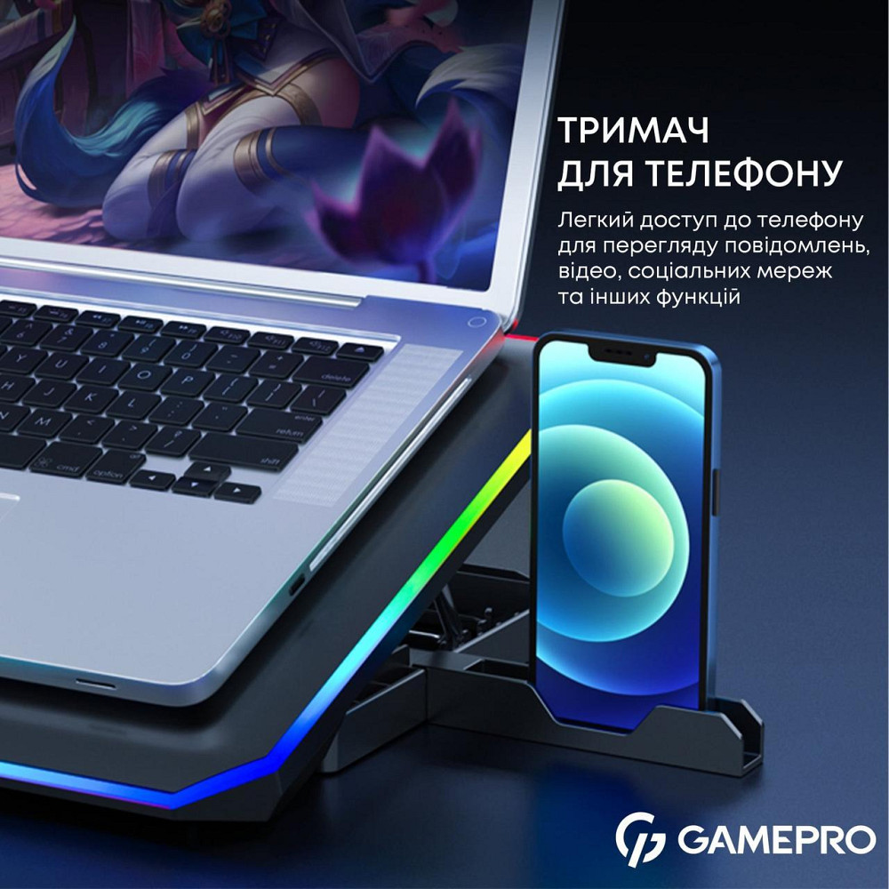 Охолоджувальна підставка для ноутбука GamePro CP660 ( 10825 ) Харьков - изображение 11