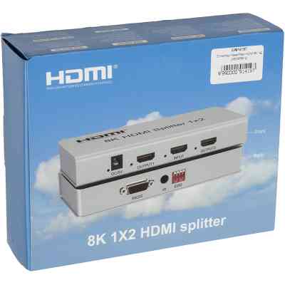 Разветвитель PowerPlant HDMI 8K 1x2 (CA914197) Винница