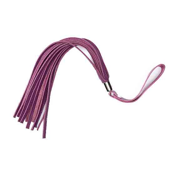 Флоггер из натуральной кожи Flirty Soft Leather - Violet, BM-00024 Sex Aura Киев