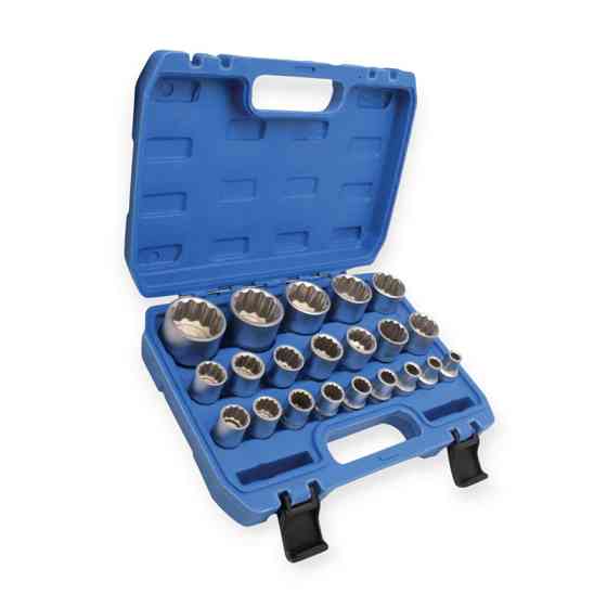 Набір головок 1/2" 21 шт, 8-22,24,27,30,32,34,36 мм "12-гранні" Мукачево