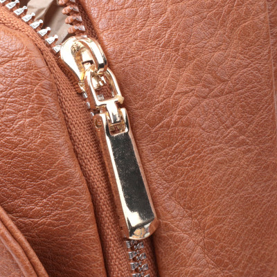 Сумка Vintage Жіноча через плече з екошкіри з акцентом на текстильну лямку Руда (22780) Вінниця - фото 10