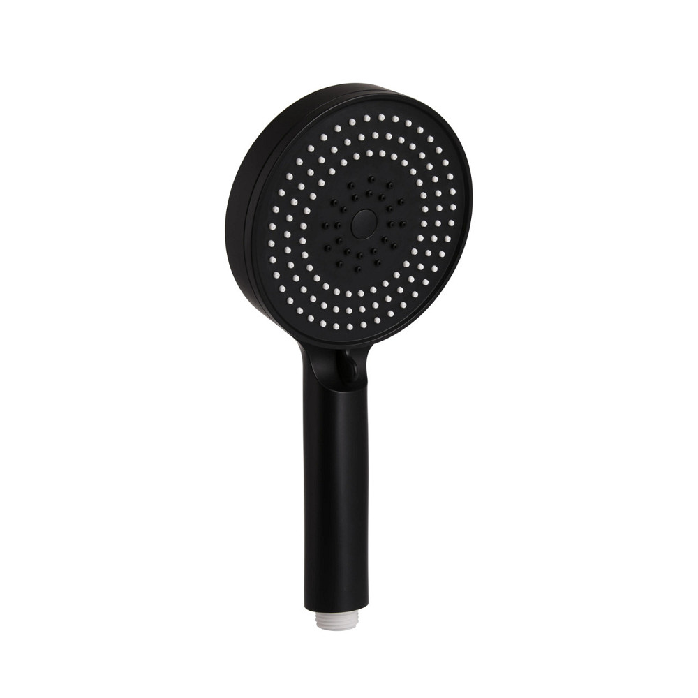 Лійка для ручного душу Qtap Rucni D 130 мм округла QTRUC125BLM45951 Black Matt Київ - фото 1