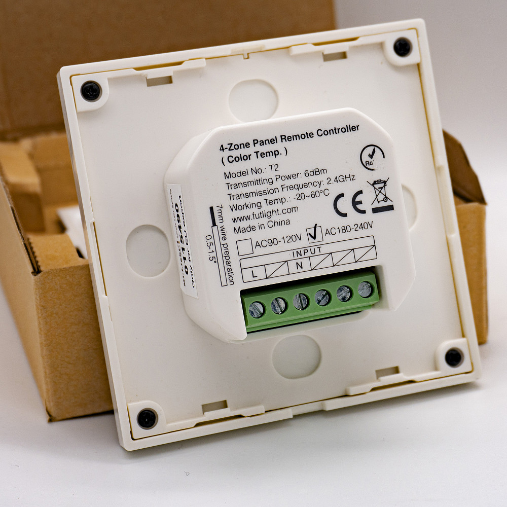 Milight Smart touch панель TL-2 (Tunable white 2,4 GHz) Коломия - фото 8