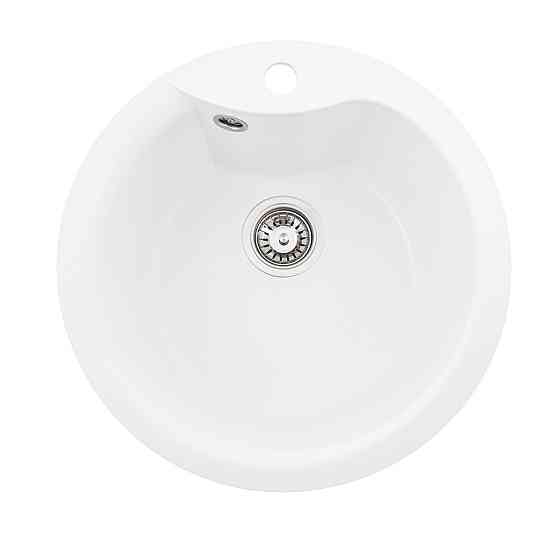 VALESO Гранітна мийка для кухні VALESO TURAS 480 матова Білосніжна Київ