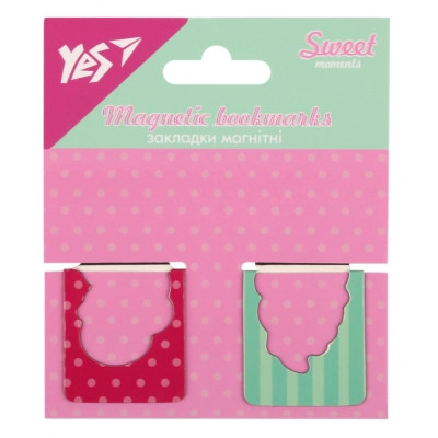 Закладки для книг Yes магнітні Sweet Cream, висікання, 2 шт (708401) Вінниця - фото 2