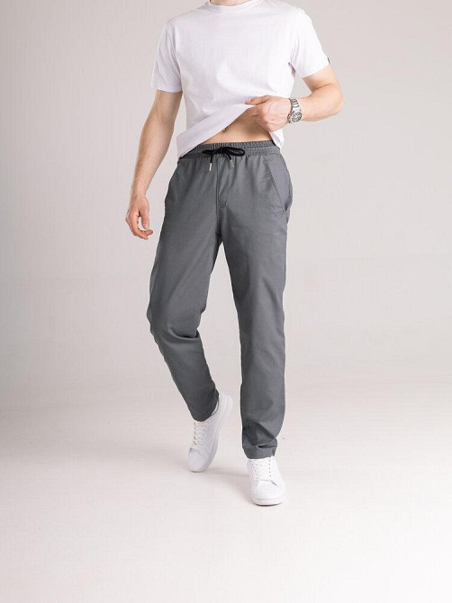 Мужские брюки карго демисезонные темно-серые коттоновые Pobedov Step Киев - изображение 6