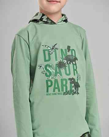 Пижама детская комплект со штанами с капюшоном на мальчика Tom John 89159 Киев