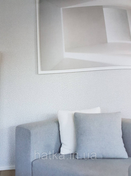 Обои флизелиновые Decoprint Elisir EL21040 маленькие листья бежево серебристые на светло сером фоне Киев - изображение 1