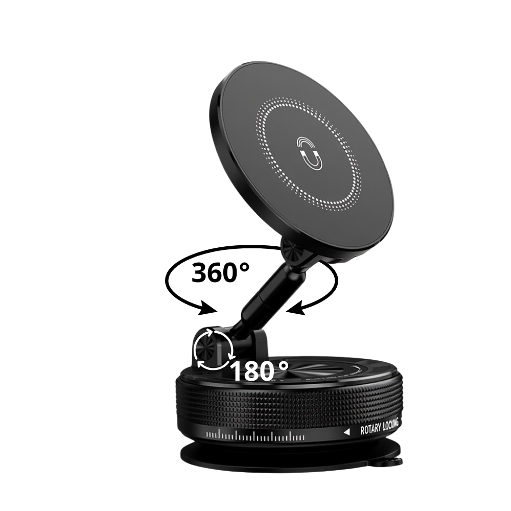 Держатель для телефона,автомобильный, магнитный на присоске с функцией оборота на 360,универсальный для машины или дома,черный Каменец-Подольский - изображение 3