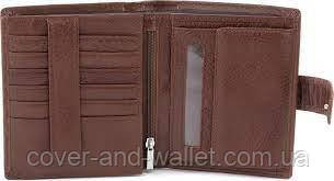 Кошелек мужской кожаный под много карточек вертикальный ST Leather Коричневый Киев - изображение 3