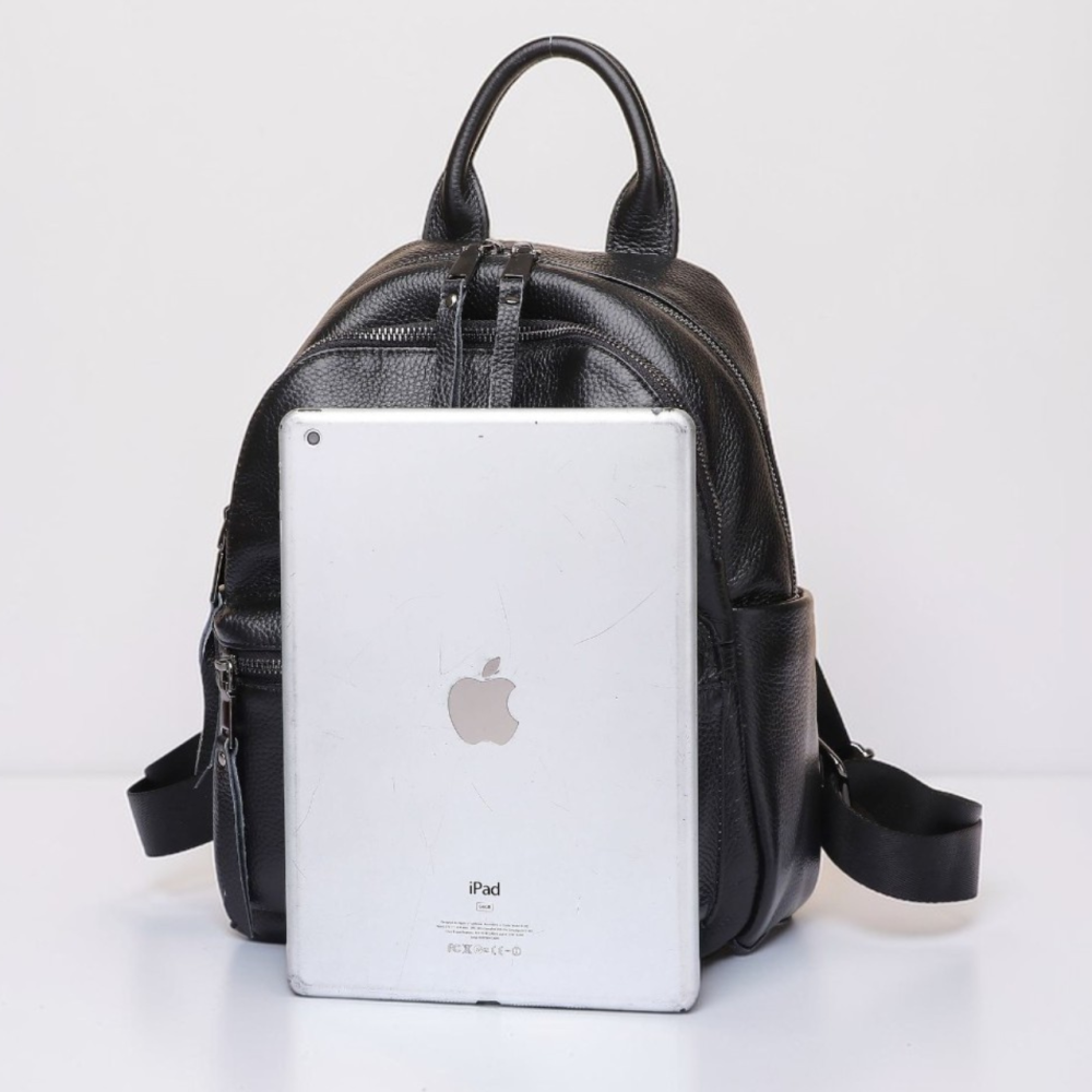 Женская сумка наплечная на каждый день 31х27х15, рюкзак для каждого дня, черная Киев - изображение 2