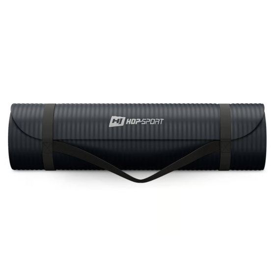 Коврик для йоги Hop-Sport HS-NB015GM NBR 1,5см черный Киев
