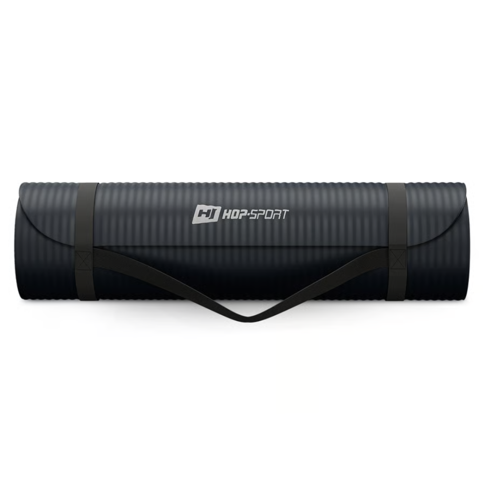 Коврик для йоги Hop-Sport HS-NB015GM NBR 1,5см черный Киев - изображение 3