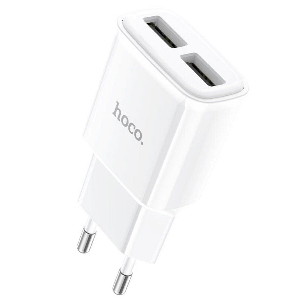 Мережевий зарядний пристрій HOCO C88A Star round dual port charger White Киев - изображение 3