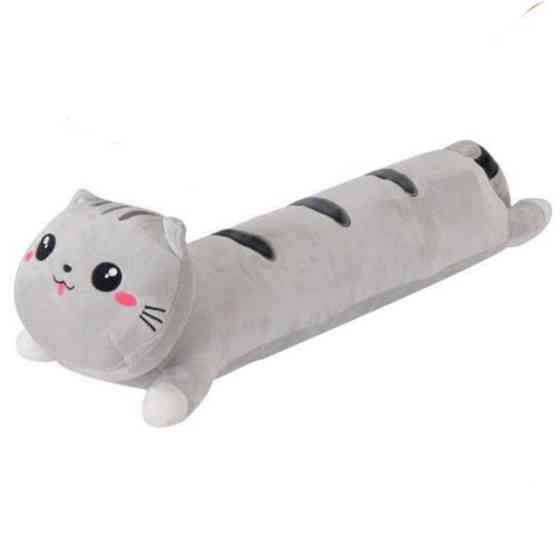 Кот батон серый 50см мягкая игрушка подушка обнимашка Киев