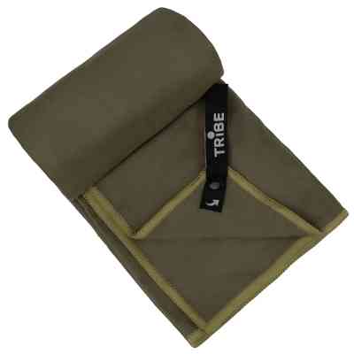 Туристическое полотенце Tribe з мікрофібри в чохлі Pocket Towel 60х120 L Army-green (T-LC-0001-L-army-green) Винница