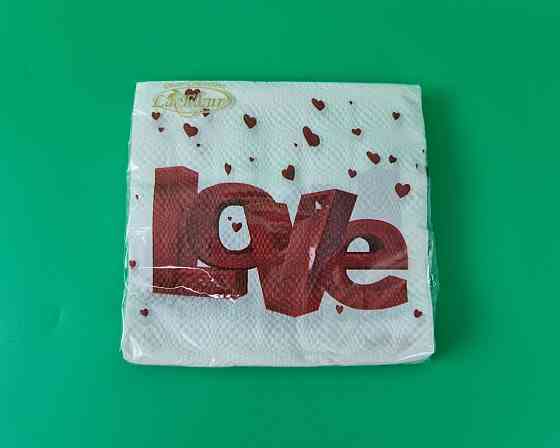 Серветка (ЗЗхЗ, 20 шт.) La Fleur 3-D любов (509) (1 пачка) Харків