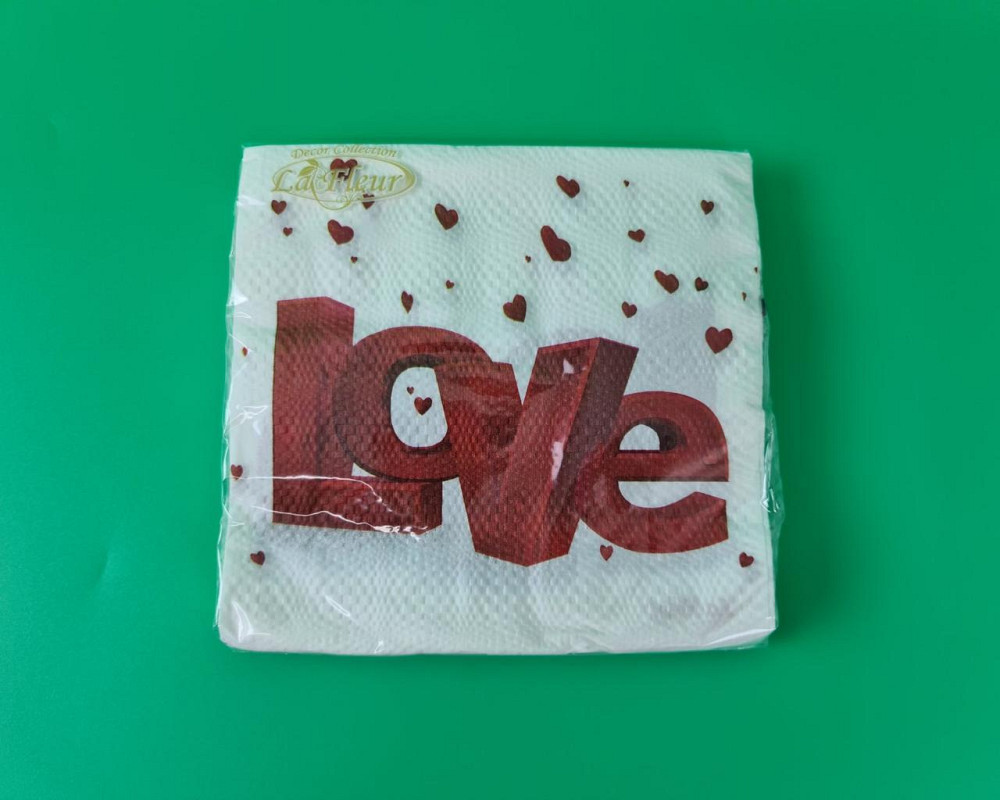 Серветка (ЗЗхЗ, 20 шт.) La Fleur 3-D любов (509) (1 пачка) Харків - фото 1