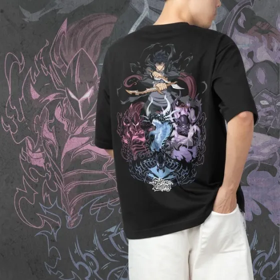 Футболка мужская с принтом Solo Leveling Knights Размер 48 Anime0908 Днепр