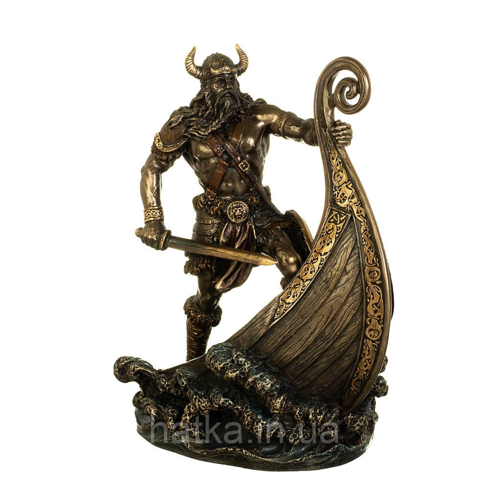 Статуэтка Veronese Викинг  23.5х19.5х13.5 см  полистоун с бронзовым покрытием 77655A4 Киев - изображение 1