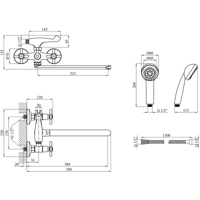 Змішувач Kroner Royce-C070 (CV029047) Вінниця - фото 8