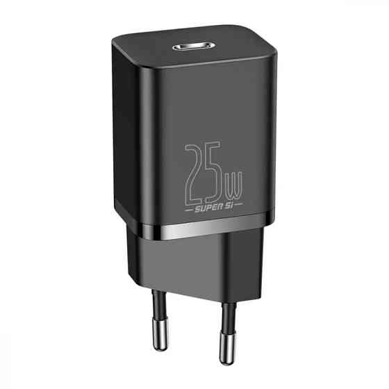 Сетевое зарядное устройство Baseus Super Silicone PD Charger 25W Cable Type-C to Type-C 3A (1m) черный Львов