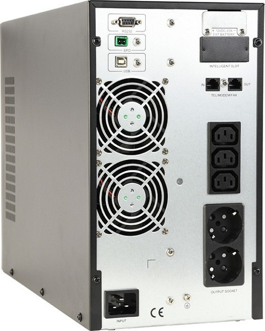 ДБЖ EnerGenie EG-UPSO-2000 2000VA, Line Int., AVR, 3xIEC+2xSchuko, метал ( 18589 ) Харків - фото 3