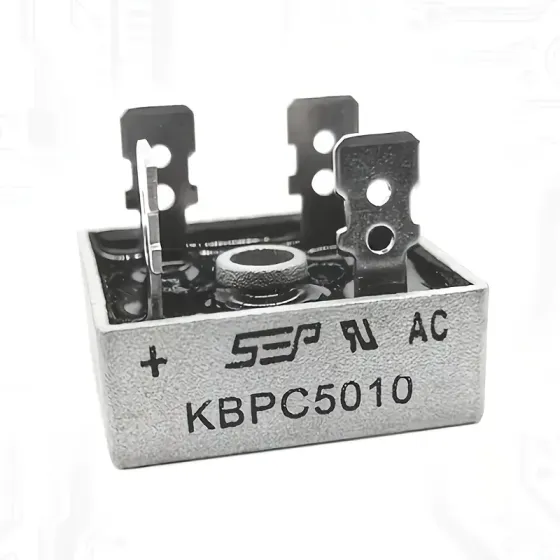 Мост однополюсный диодный KBPC5010, 50 А, 1000 В в металлическом корпусе Киев
