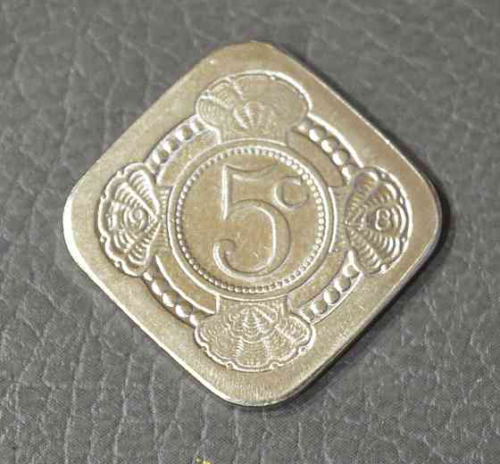 Монета 5 центов, 1948 год, Нидерландские Антильские острова. Полтава
