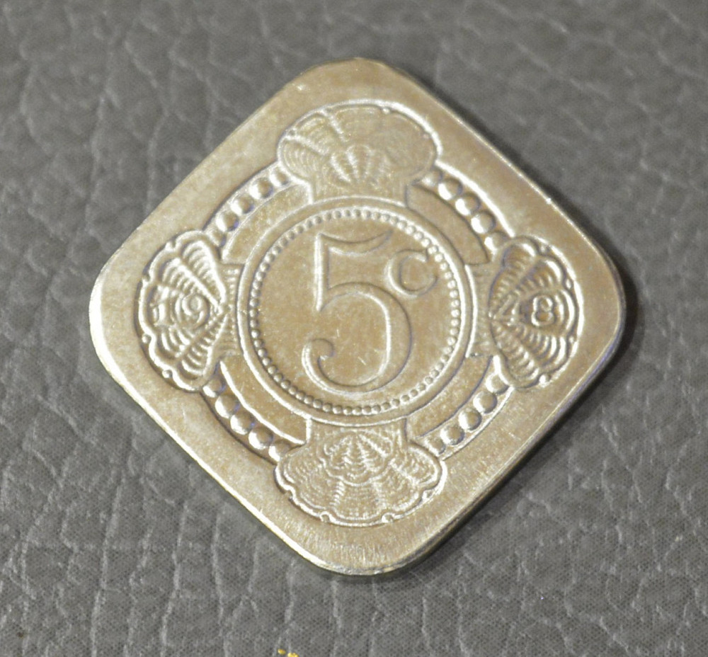 Монета 5 центів, 1948 рік, Нідерландські Антильські острови. Полтава - фото 1